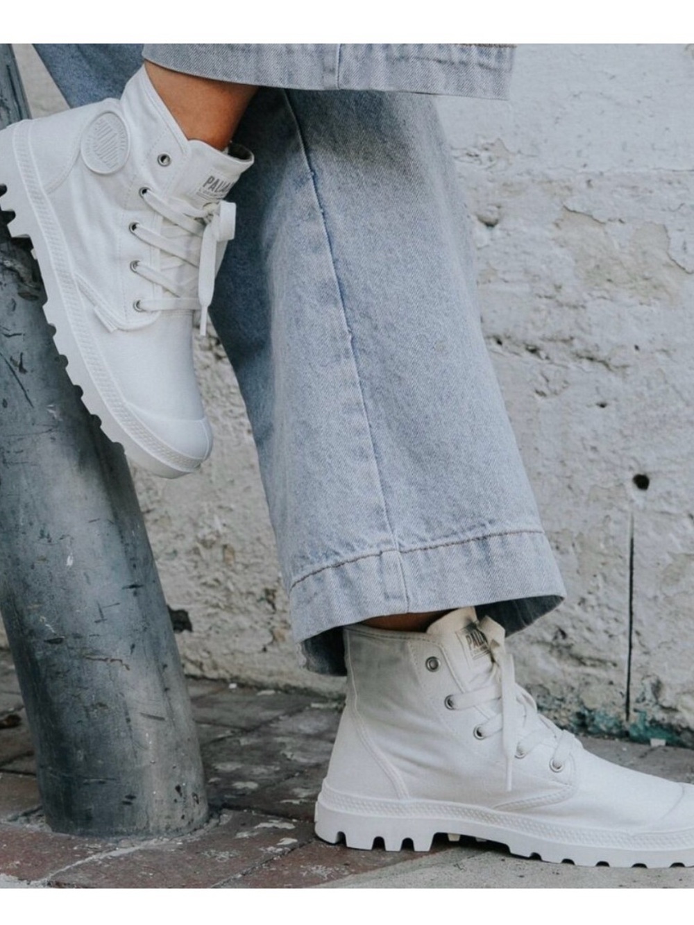 Palladium White Pampa Hi Women's Sneakers